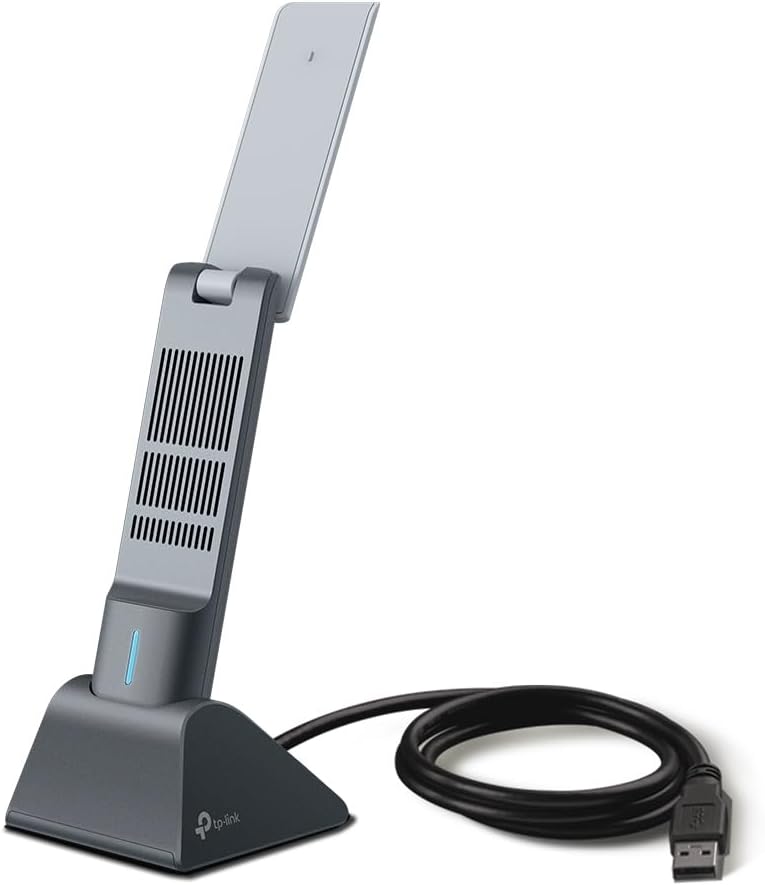 Archer TX20UH, AX1800 Yüksek Kazançlı Kablosuz USB Adaptör, 1,2 metre USB 3.0 kablosu, Beamforming Teknolojisi, MU-MIMO, Düşük Gecikmeli Oyun Deneyimi, WPA3, Kolay Kurulum