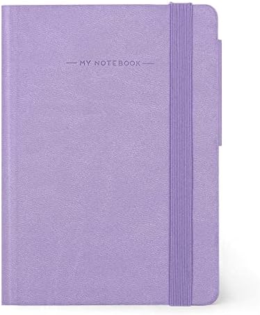 - Şeritli defter, Small,192 sayfa, yumuşak PU kapak, FSC® sertifikalı kağıtta, fildişi kağıt 90 g/m², Aylık planlayıcı, Bölüm, Yer imi, 9,5x13,5 cm, Lavanta rengi