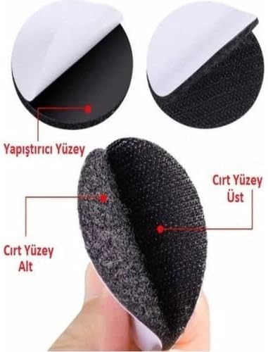 3B 10 Adet Halı Kilim Minder Nevresim Örtü Kaydırmaz Cırt Bant Seti Yapışkanlı Halı Kaydırmaz