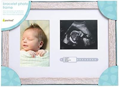 Bileklik Kimlik Fotoğraf ve Sonogram Çerçevesi, Bebek Ultrasonik Fotoğraf Çerçevesi, Rustik