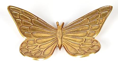 Dekoratif Metal Kelebek Tabak 32x5x19 Cm.