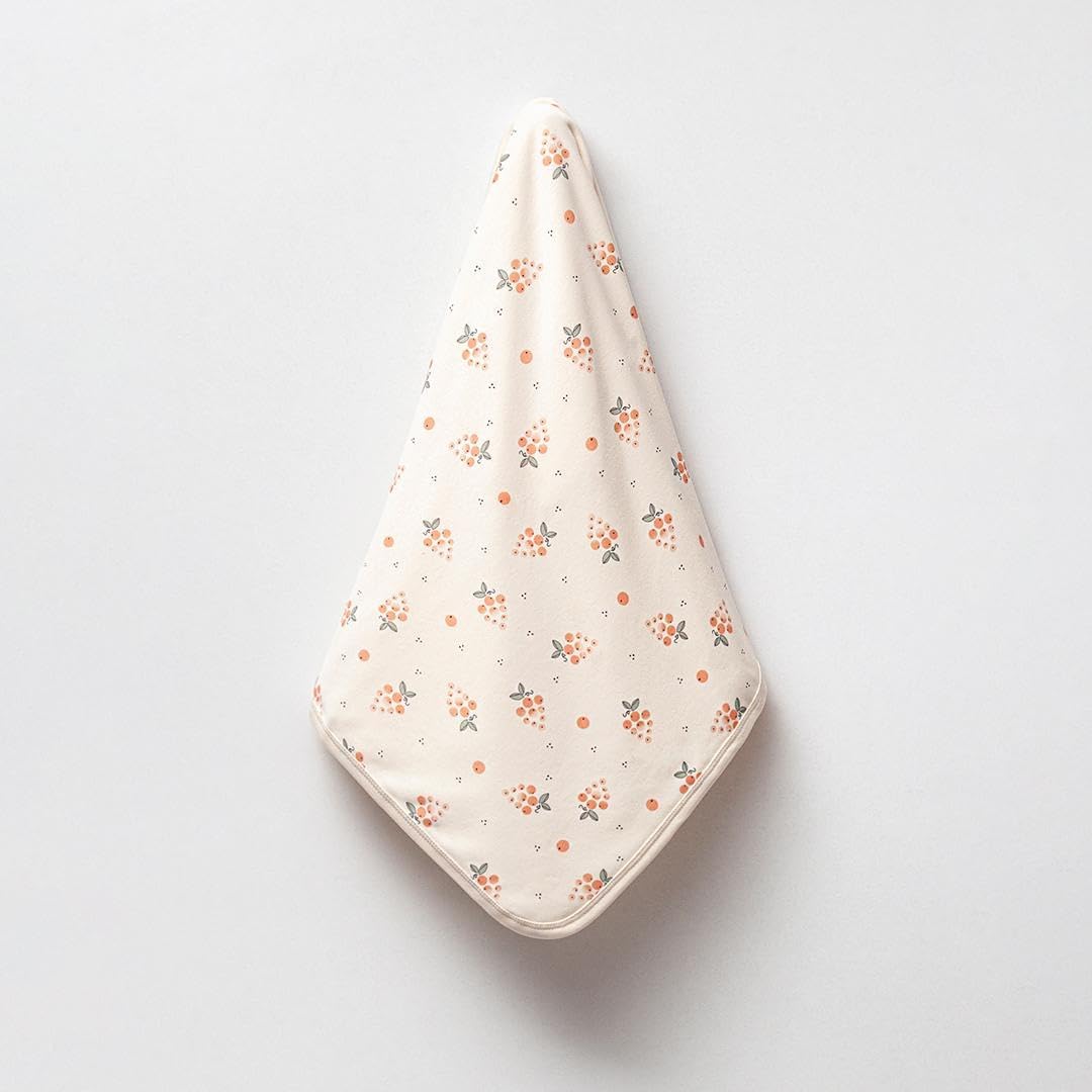 %100 PAMUK BASKILI, ÇİFT KATLI BEBEK BATTANİYESİ (ÜZÜM)