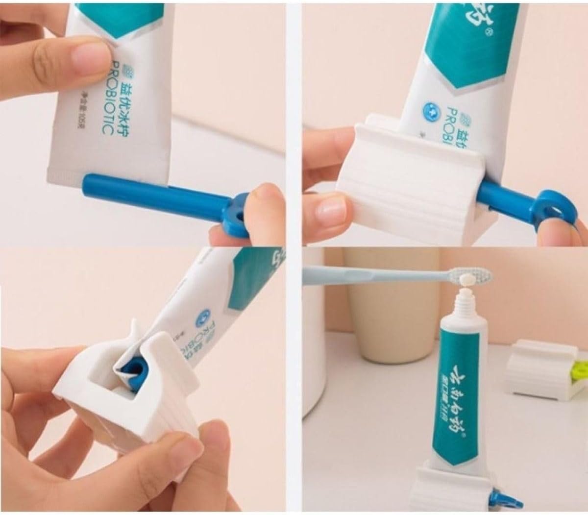 1 Adet Çevirmeli Diş Macunu Sıkacağı Manuel Diş Macun Sıkma Makinesi Krem Boya Tüp Sıkma