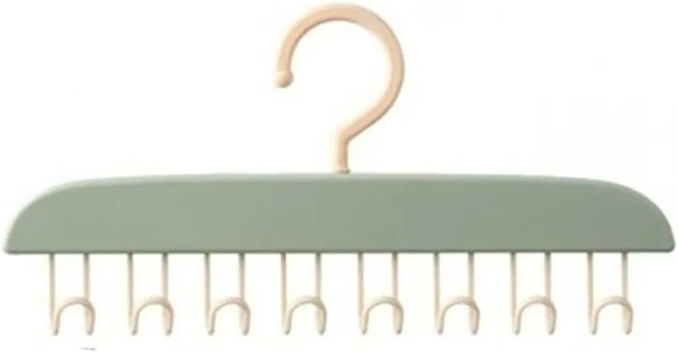 8 Kancalı Kendinden Yapışkanlı Askı – Mutfak ve Banyo Düzenleyici, Duvara Montaj Gerektirmez, Dayanıklı Plastik, Geniş Depolama Alanı (1 adet)