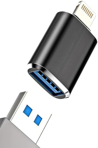 Lightning Erkek - USB Dişi OTG Adaptör: 14 13 12 11 Pro Max Xr X Xs Se 7 8 Artı iPad ile Uyumlu, Kamera Kart Okuyucu, USB Sürücü, U Disk, Fare, ve Klavye Hub