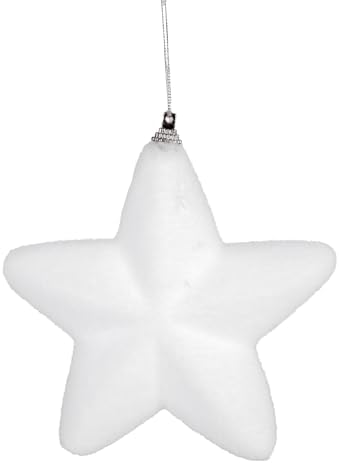 Yılbaşı Süsü Yılbaşı Yıldız 3'lü Set Beyaz 13 Cm.