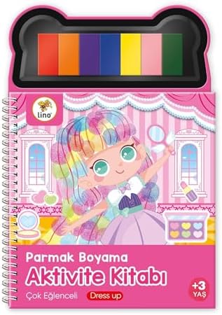 Parmak Boyama Aktivite Kitabı Dress Up
