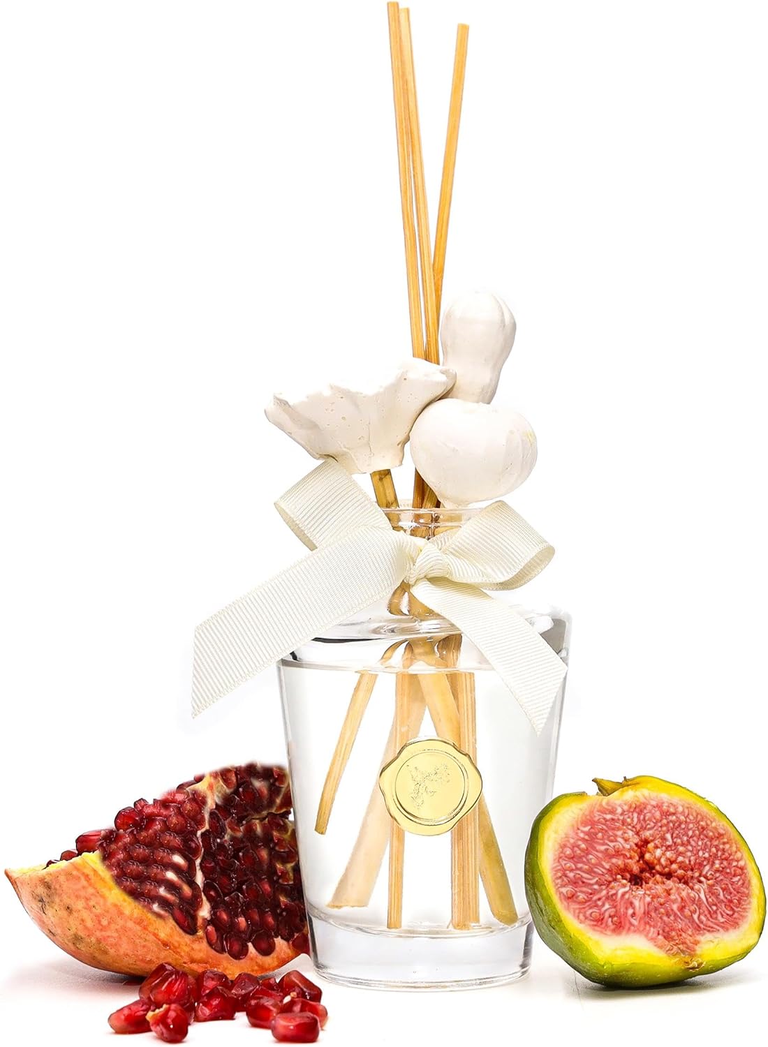 130 ml Seramik Taş Bambu Çubuklu İncir-Nar Oda Kokusu