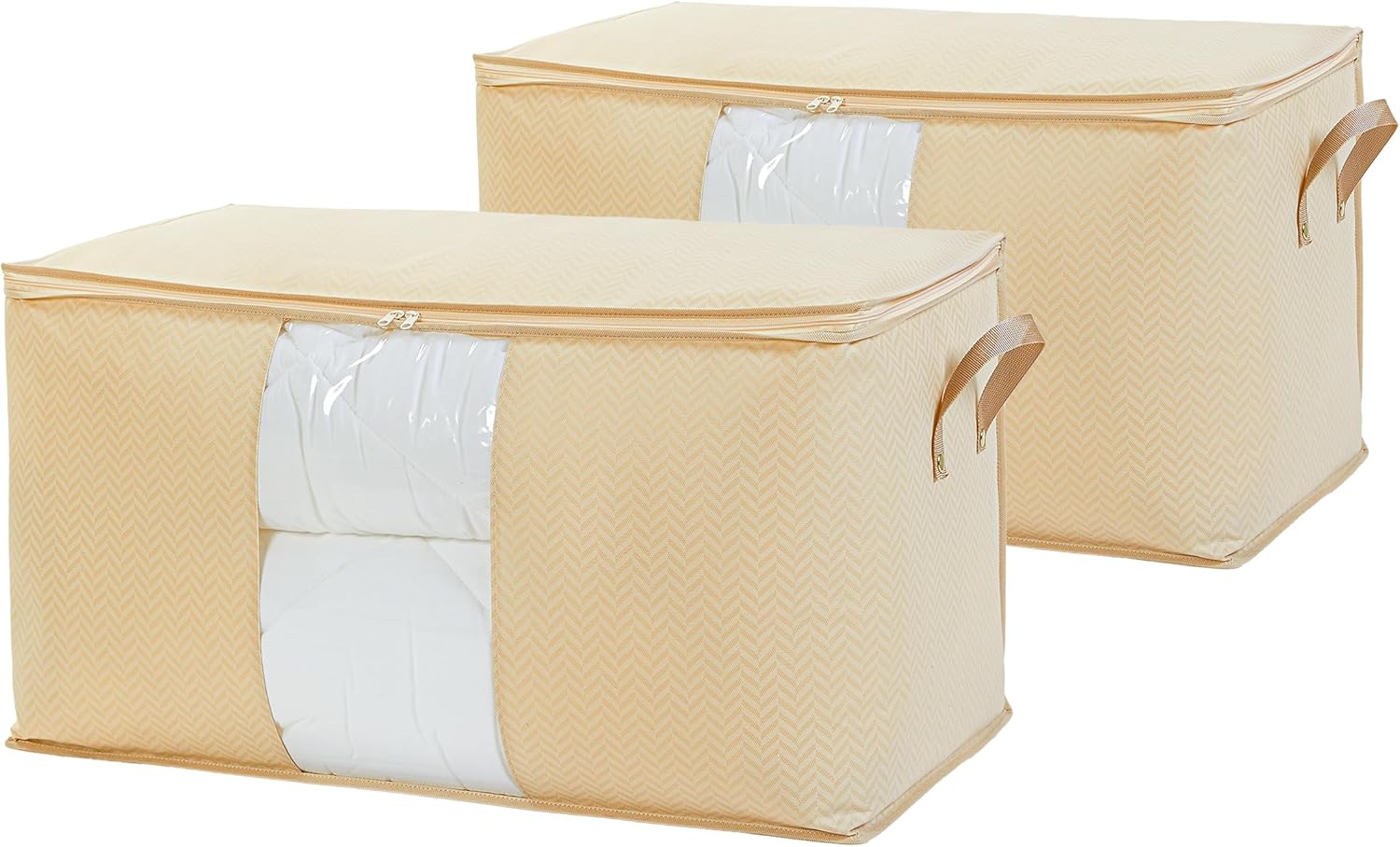 2'li Boy Pvc Pencereli Bej Hurç Set 75 x 40 x 40 cm