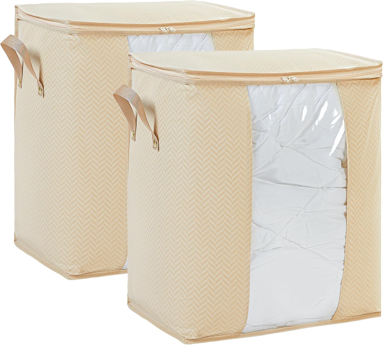 2'li Pvc Pencereli Bej Hurç Set 45 x 30 x 50 cm