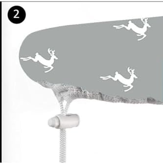 (HEDİYELİ) Mavi Ütü Masası Kılıfı Örtüsü Bezi 1 Ad Koruyucu File Ütülme Pedi Hediye