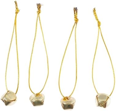 Bebek Yılbaşı Ağaç Süs Hobi Zilli Çok Amaçlı Etkinlik Doğum Günü Zil Dekoratif İpli Süs 4 Adet