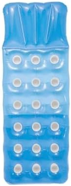 59892 Düz Renkli Bardaklı Yatak 188 cm, su sporları, plaj malzemesi, şişme ürün, yüzme aksesuarı, kamp, dalış, güvenlik