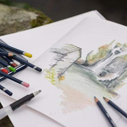 A3 sulu boya kağıdı bloku, 12 yaprak, beyaz, asitsiz kağıt, 300 g/m² A3 çok renkli