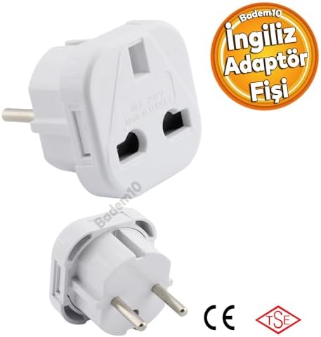 Seyahat Adaptörü Türk İngiliz Adaptör Fişi Amerikan Fiş Çevirici Priz Dönüştürücü