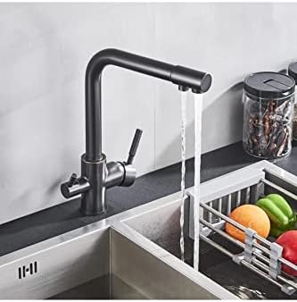 3 Yollu Arıtma Bataryası Siyah Arıtma Çıkışlı Mutfak Eviye Soğuk Mix