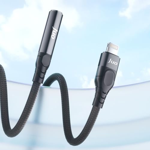 Juo Lightning to 3.5mm Aux Kulaklık Çevirici Dönüştürücü Adaptör Kablo