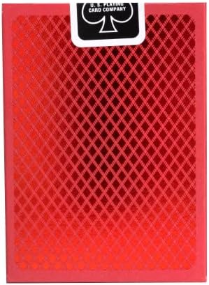 Bee Metalluxe Oyun Kartları - Kırmızı Folyo Desenli Sırt