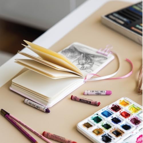 12x12 cm Sert Kapak 80 Yaprak 140 gr. Eskiz Defteri - Book - Lila