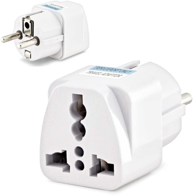 Evrensel Adaptör Seyahat Fişi - İngiliz Amerikan Dönüştürücü Priz - Çevirici, Türk Tip Fişe Çeviren Başlık