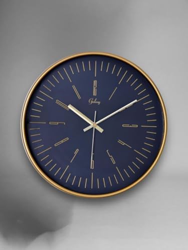 218-A-10 Serisi Eskitme Metal Görünümlü Sessiz Akar Modern Duvar Saati 30 cm