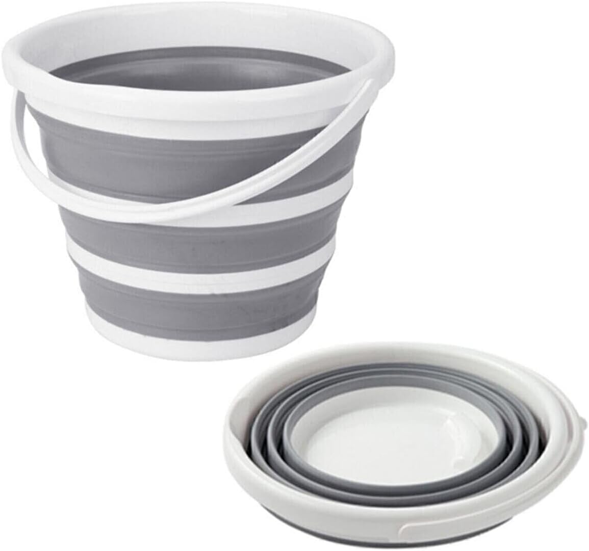 Pazar Kapısı Pratik Katlanabilir Akordiyon Plastik Kova 12,8 Lt