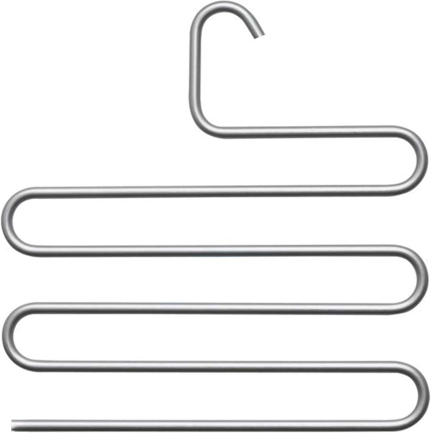 Dolap İçi 5 Kat Katlı Pantolon Eşarp Şal Askısı, Çok Renkli, Medium