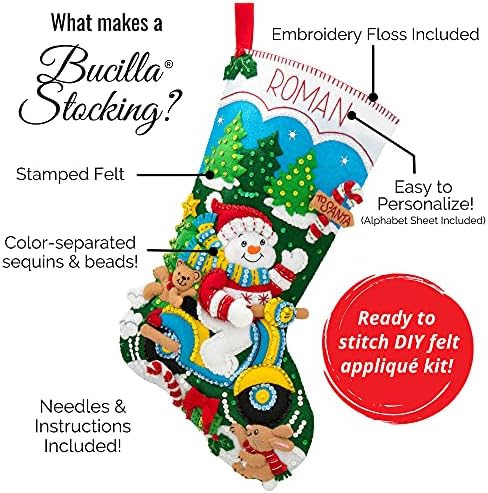 Bucilla 52413 Parlak Kar Tanesi Çorap Seti, Pamuk, Çok Renkli, Tek Beden