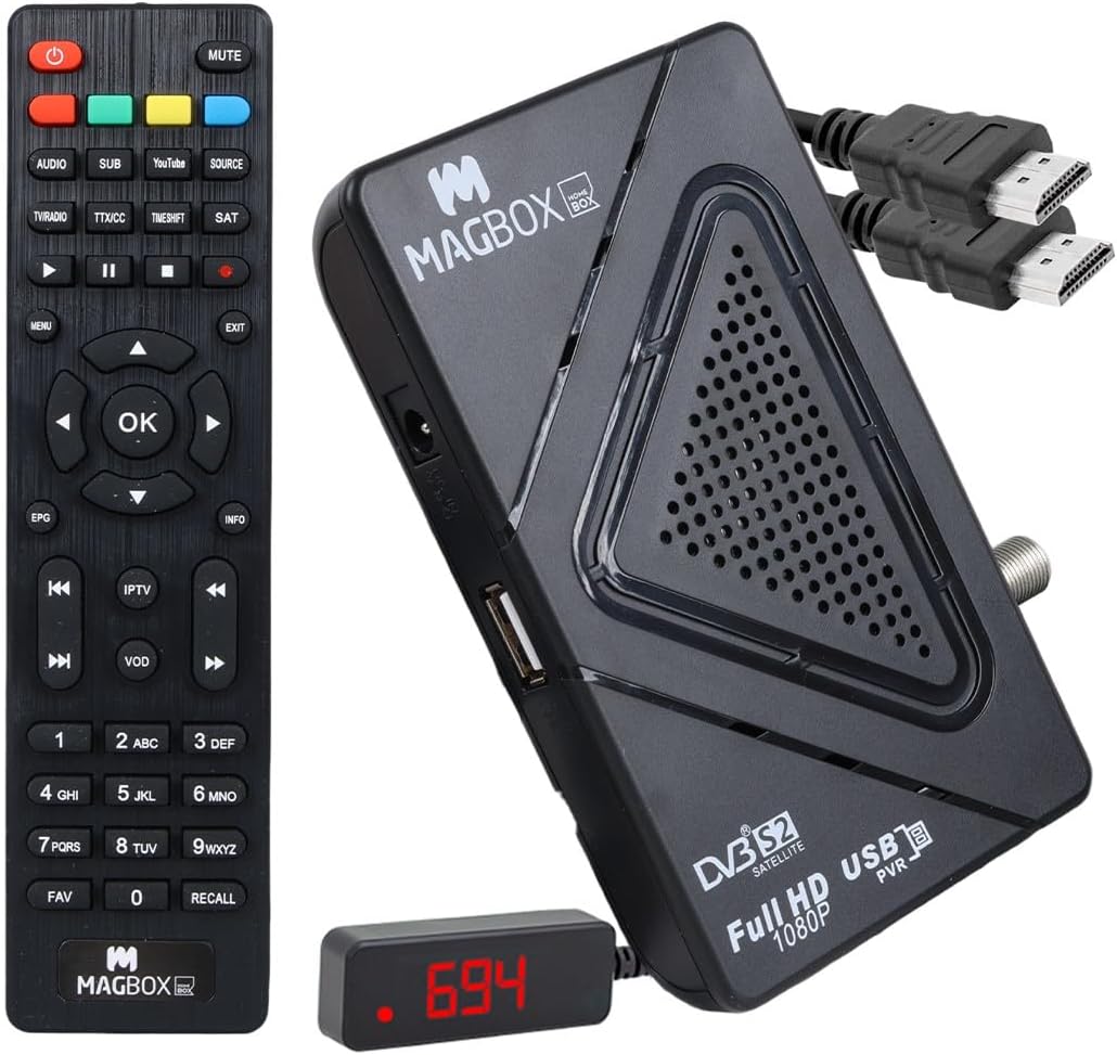 Monte Lua Magbox, Homebox, Full HD, Uydu Alıcısı, 4000 Kanal, TKGS, Youtube, USB Destekli, Uzatma Display Gözlü,