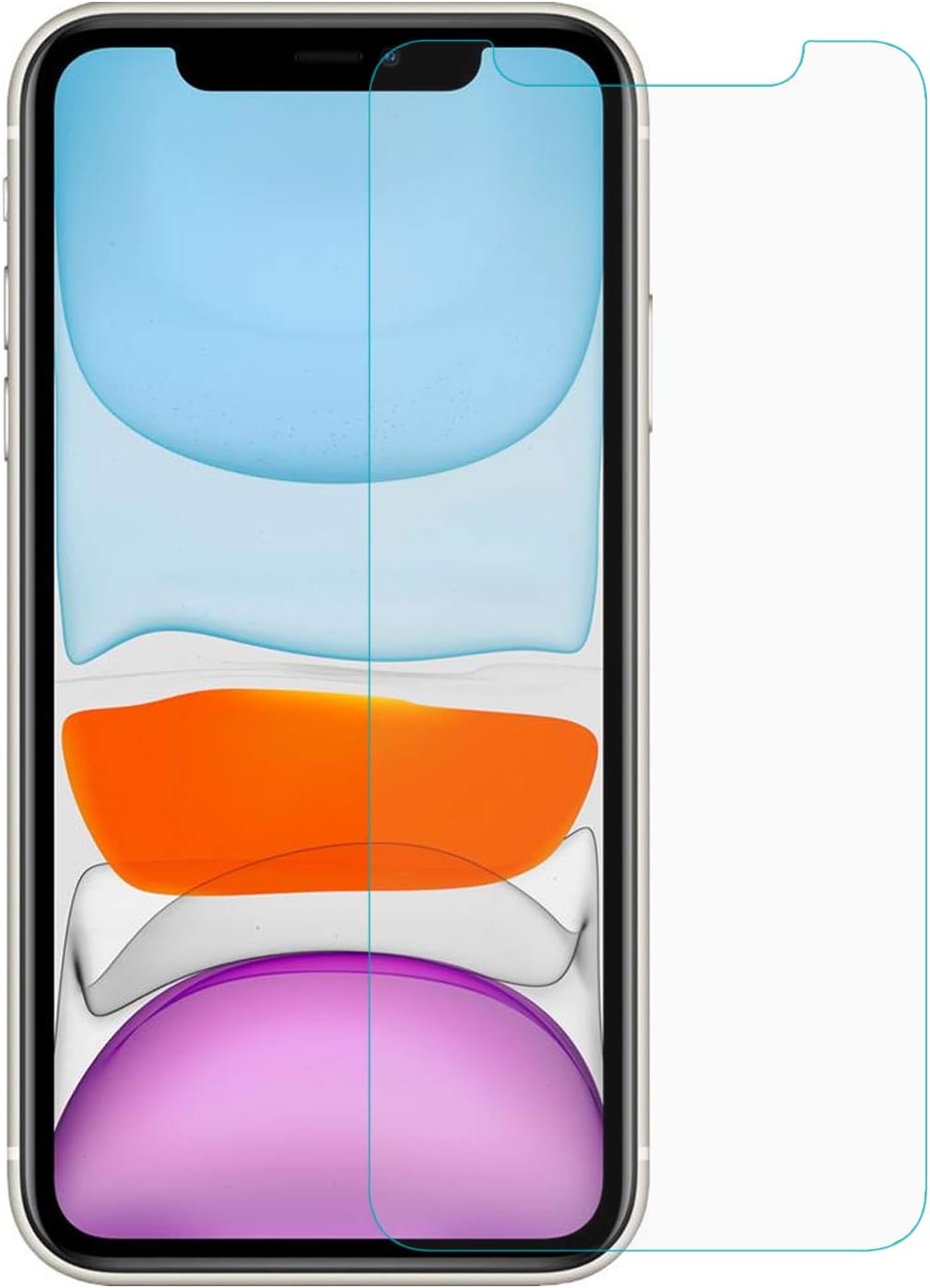 11 (6.1'') Temperli Cam Ekran Koruyucu [ 11 ile Uyumlu Ekran Koruyucu - Şeffaf]