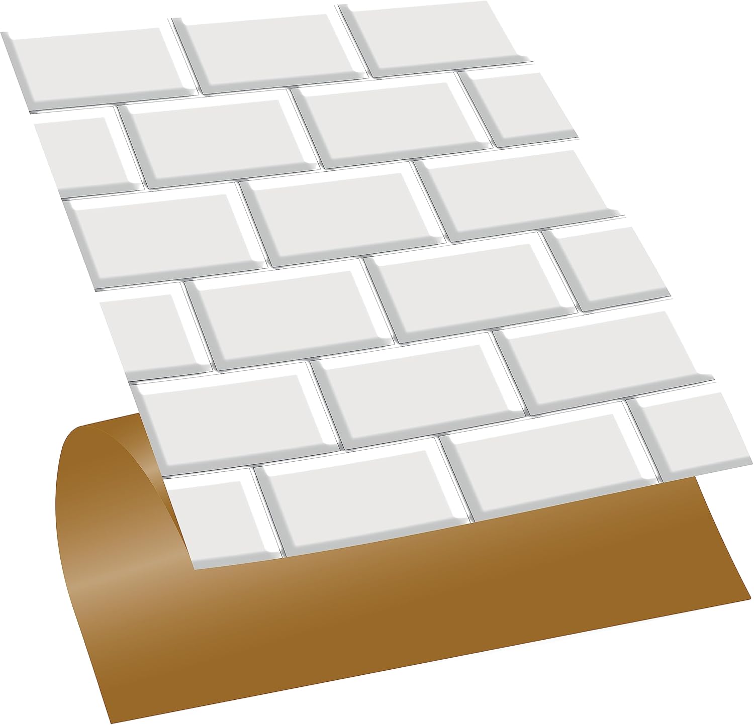 Kendinden Yapışkanlı Metro Desenli PVC, Yapışkanlı Kaplama, Çıkartması, Zemin Duvar Karosu 30x30 cm (56 Adet / 5 m²)