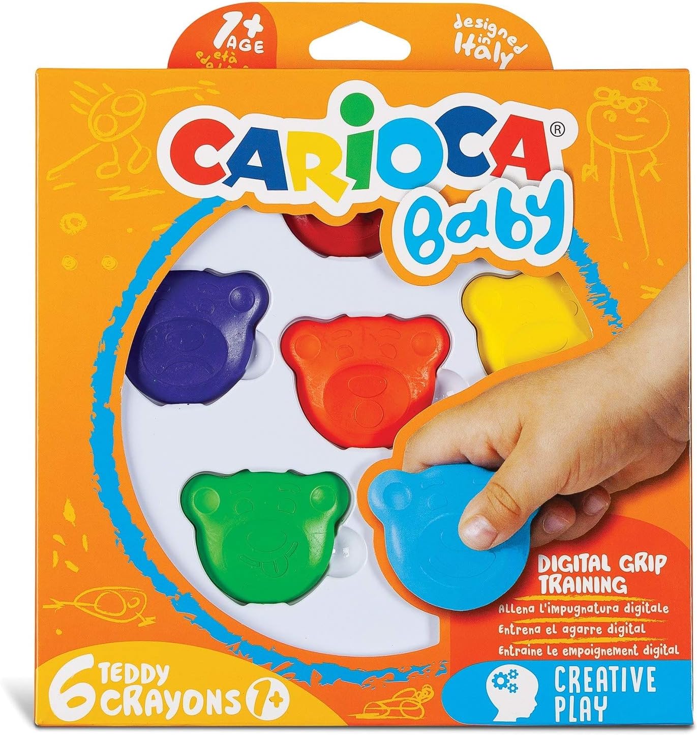 Carioca Bebek Crayons 6'Li +1 Yaş