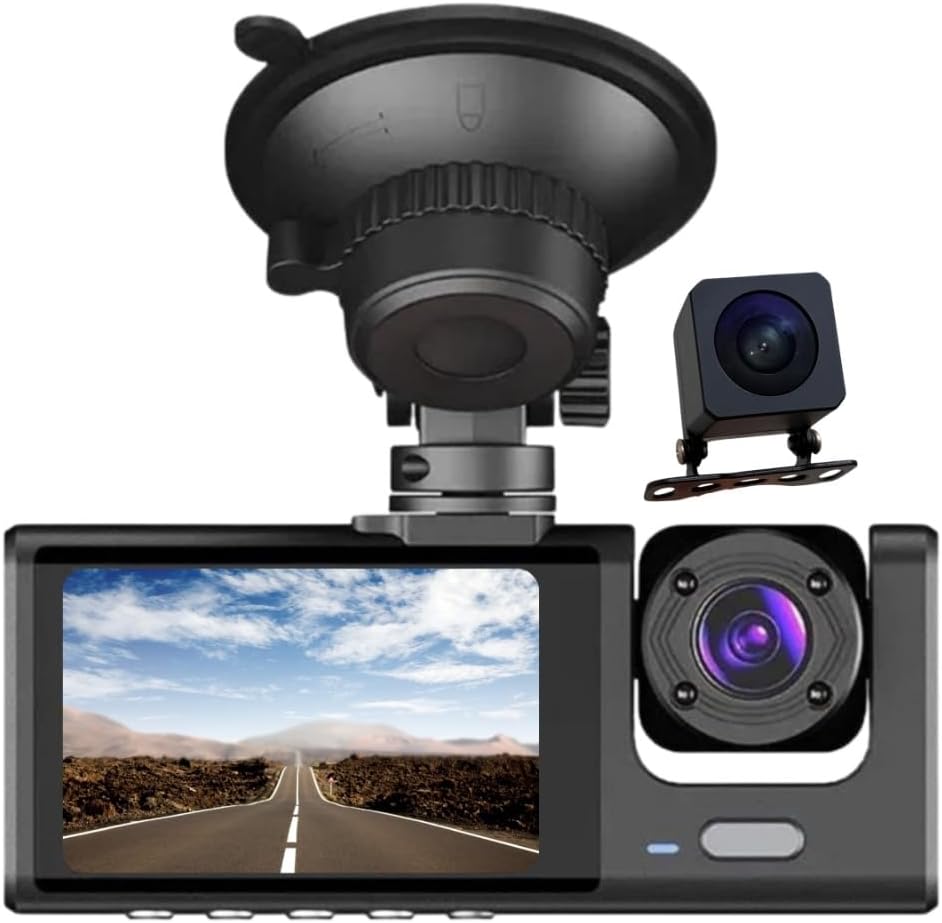 1s Wifi/1920p Fhd/170° Ultra Geniş Açı/gece Görüşü Ve G-sensörü/ 3 Kameralı Araç Kamerası (2025)