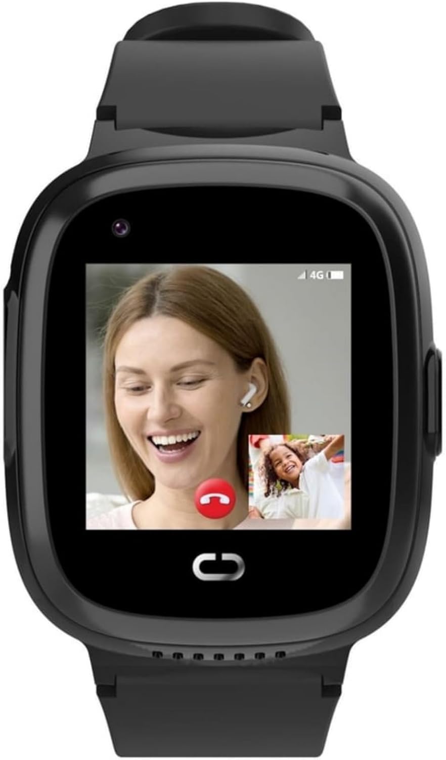 Milky Pro 4G LTE Çocuk Akıllı Saati, 2MP Kamera, GPS Takibi, Koldan Çıkarma Sensörü, Suya Dayanıklı, SOS Butonu, Görüntülü Arama, Elektronik Çit, Uyku Takibi (Siyah)