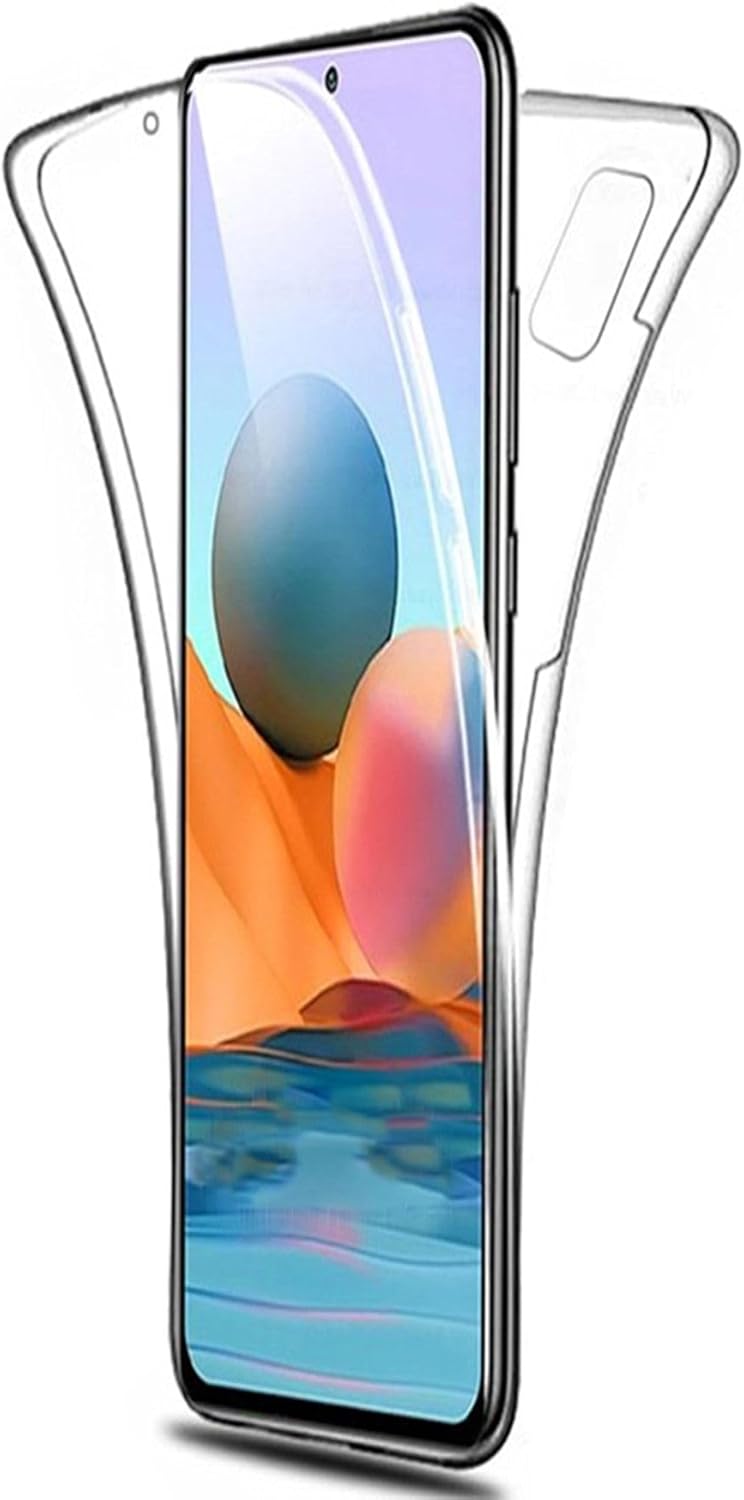 10 Pro 360 Derece Kılıf Silikon Şeffaf Ön Arka Kmp ile uyumlu