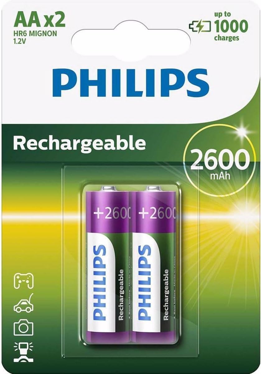 çok aşamalı Life NiMH pil AA Mignon 2600 mAh 2'li Paket