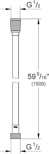 150cm Siyah PVC Banyo Duş Hortumu/Ultra Dayanıklı Banyo Spirali