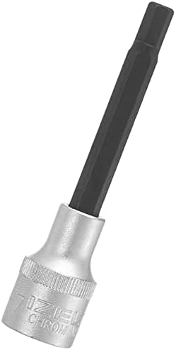 1113064107 1/2" Uzun Allen Uçlu Lokma Anahtar, Krom, 7 mm