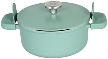 Kapaklı Yapışmaz Tencere 24 Cm ve Kızartma Tavası 24 Cm Green