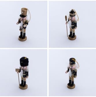 Yılbaşı Süsü Kurşun Asker Seti, 13 Cm, Siyah 4 Adet