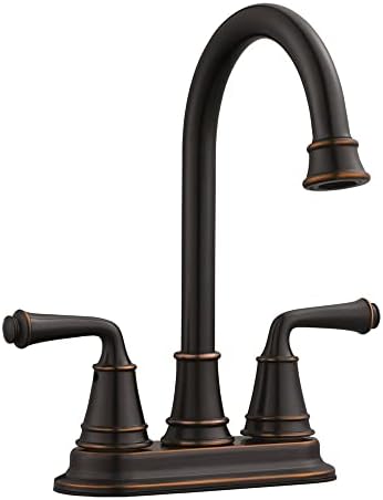 524777 Eden Mutfak Lavabosu için 2 Saplı Bar Musluğu, 2.1 GPM, Yağla Pürüzsüzleştirilmiş Bronz Kaplama