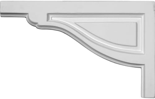 Millwork SB11 X 07tr-l 11 3/4 inç W 7 3/8 H 1/2 D büyük geleneksel merdiven tutucu, SB11X07TR-L