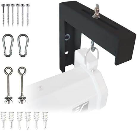 Screens ZVMAXLB6-B Üniversal Projektör Tuvali, 15,2 cm, Kaynaklı Konstrüksiyon, Duvar veya Tavan Tutucu, Kanca ve Donanım Dahil, Siyah