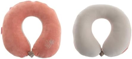 Bebek, çocuk seyahat yastığı, ultra yumuşak, boyun yastığı, baş desteği, boyun destek yastığı, seyahat uyku yastığı, araba, uçak için, pembe