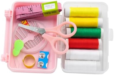 20 Parça Orta Boy Dikiş Seti Kutusu – İplik, İğne,, Mezura, Düğme ve Aksesuarlar – Taşınabilir Ev & Seyahat Dikiş Takımı