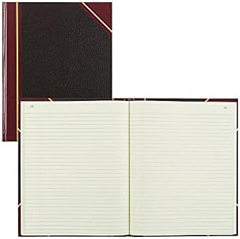 Marka Texhide Serisi Kayıt Defteri, 26,4 x 21,4 cm Siyah, 150 Sayfa (56211), Siyah/Bordo