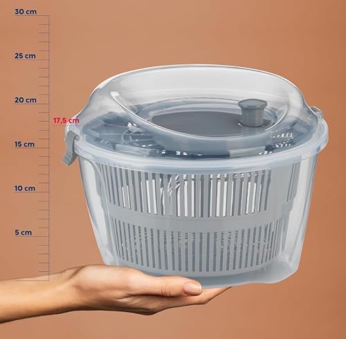 Sebze ve Salata Kurutucu 4.4 Litre Pratik Manuel Döner Mekanizmalı Su Filtresi