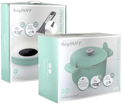 Kapaklı Yapışmaz Derin Tencere 24 Cm ve Kızartma Tavası 24 Cm Green