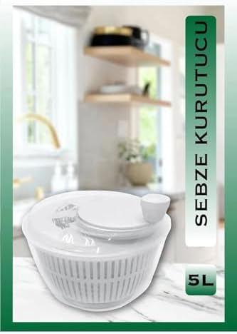 Gıda Kurutucu 5 Litre Beyaz Yuvarlak Polipropilen