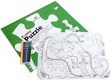 Akademi Çocuk Mat Washable Puzzle Dinazor Çağı Paket